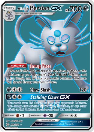 Alolan Persian GX (Full Art) 219  - Holofoil - Ultra Rare
