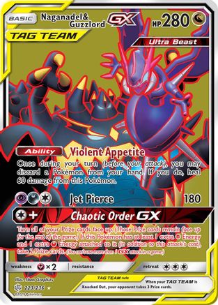 Naganadel & Guzzlord GX (Full Art)  - Holofoil - Ultra Rare