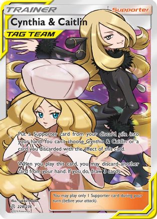 Cynthia & Caitlin (Full Art)  - Holofoil - Ultra Rare