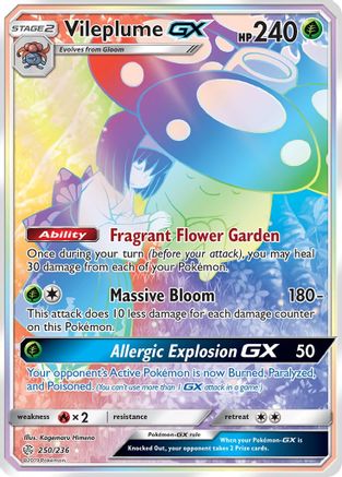 Vileplume GX (Secret)/236  - Holofoil - Secret Rare