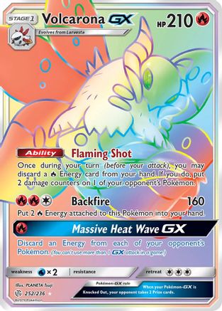 Volcarona GX (252/236) [Soleil et Lune : Éclipse Cosmique] 