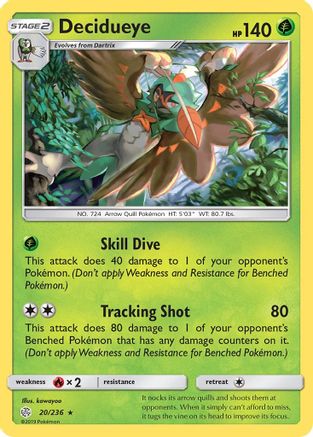 Decidueye 020/236  - Holofoil - Holo Rare