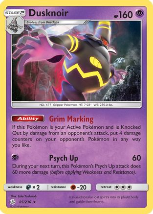 Dusknoir  - Holofoil - Holo Rare