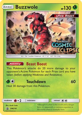 Buzzwole - SM218 (Prerelease)  - Holofoil - Promo
