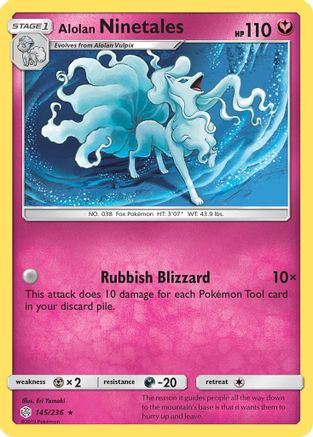 Alolan Ninetales 145  - Holofoil - Holo Rare