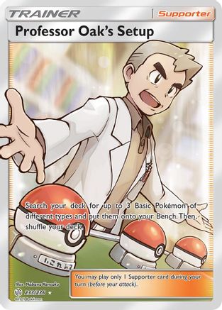 Professor Oak's Setup (Full Art)  - Holofoil - Ultra Rare