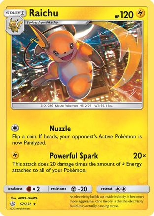 Raichu 067  - Rare