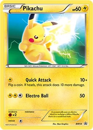Pikachu - BW54  - Rare