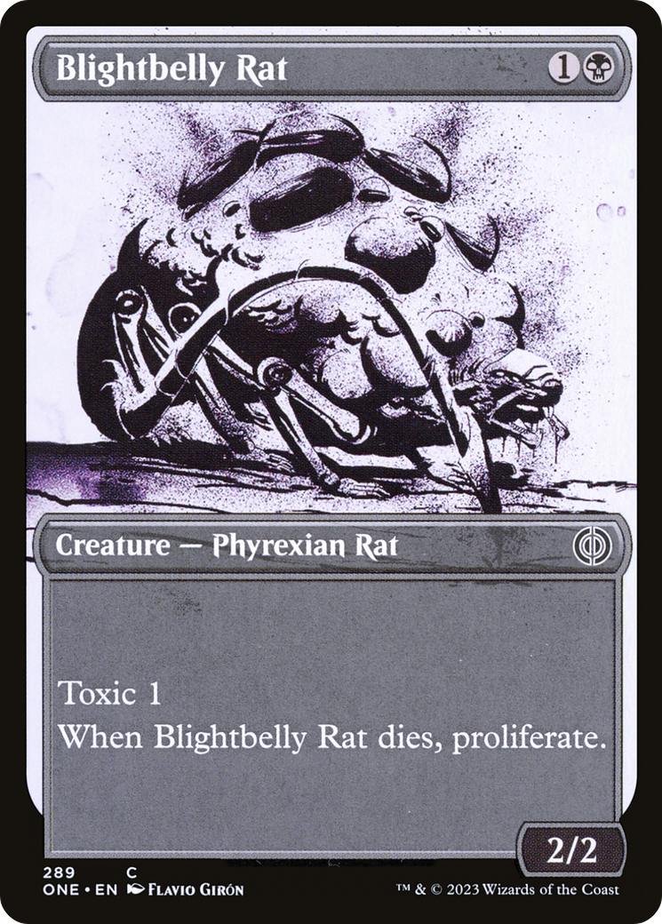 Blightbelly Rat (Showcase Ichor) [Phyrexia : Tous seront un] 