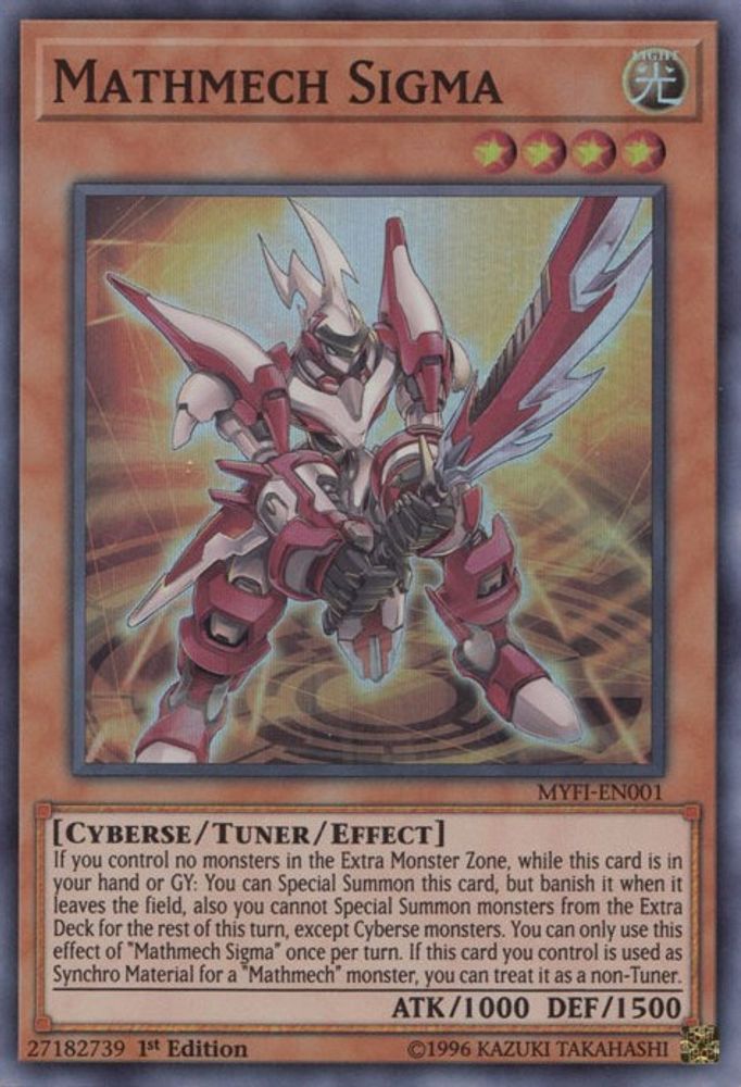 Mathmech Sigma [MYFI-EN001] Super Rare 