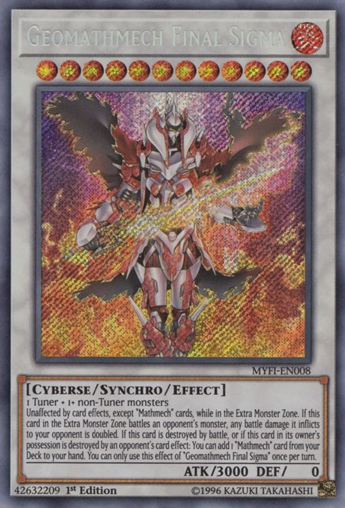 Géomathmech Final Sigma [MYFI-EN008] Secret Rare 