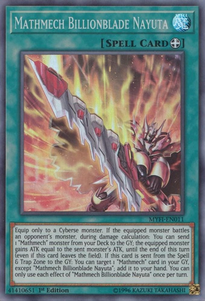 Mathmech Billionblade Nayuta [MYFI-EN011] Super Rare 