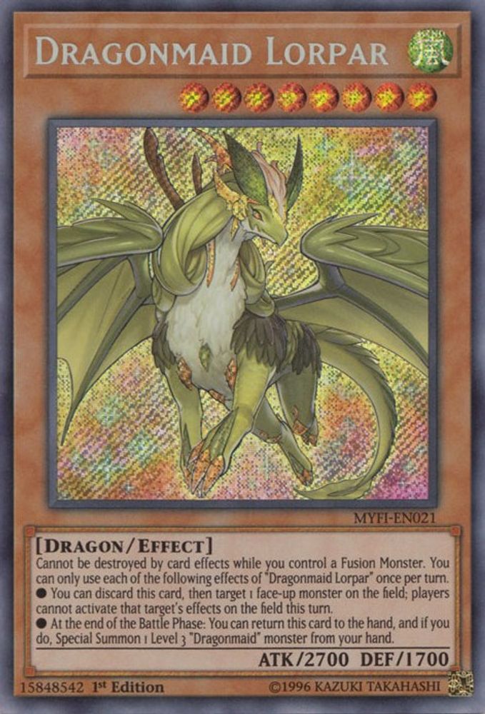 Dragonmaid Lorpar (MYFI-EN021) - Secret Rare