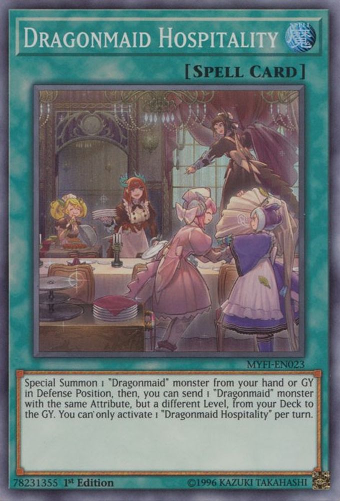 Dragonmaid Hospitality (MYFI-EN023) - Super Rare