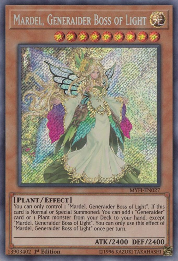 Mardel, Generaider Boss of Light (MYFI-EN027) - Secret Rare