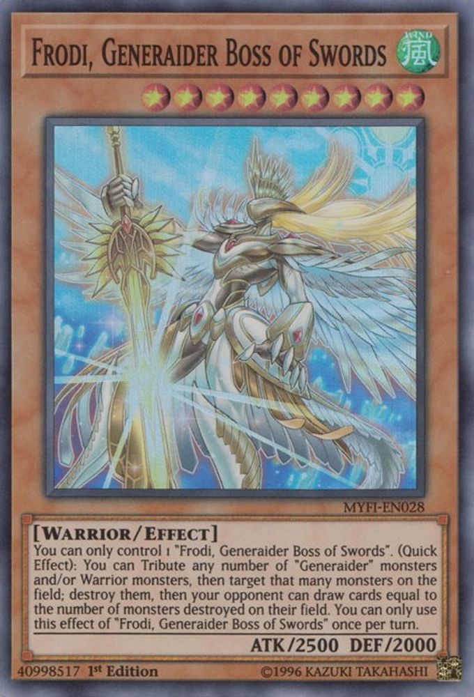 Frodi, Generaider Boss of Swords (MYFI-EN028) - Super Rare
