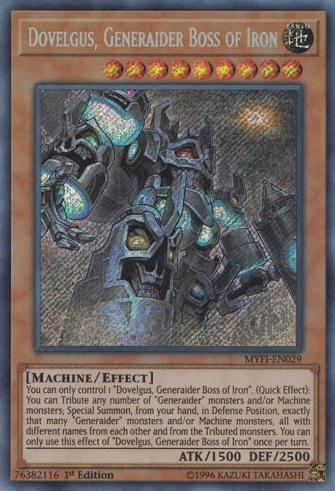 Dovelgus, Generaider Boss of Iron [MYFI-EN029] Secret Rare 
