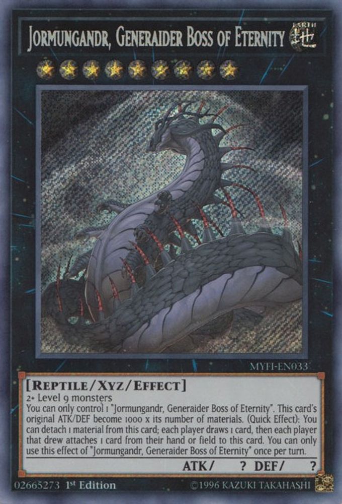 Jormungandr, Boss Generaider de l'éternité [MYFI-EN033] Secret Rare 