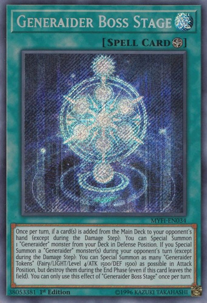 Generaider Boss Stage [MYFI-EN034] Secret Rare 