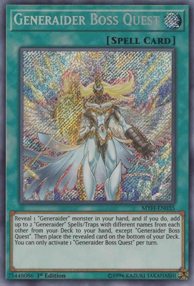 Generaider Boss Quest (MYFI-EN035) - Secret Rare