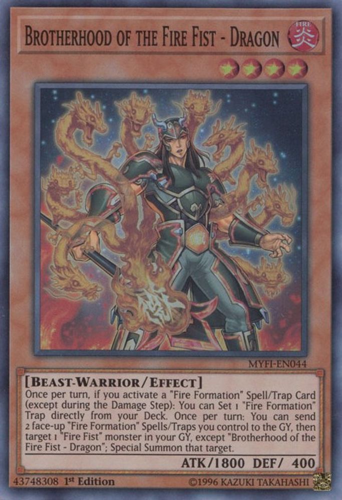 Brotherhood of the Fire Fist - Dragon (MYFI-EN044) - Super Rare