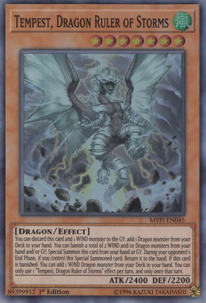 Tempest, Dragon Ruler of Storms (MYFI-EN045) - Super Rare