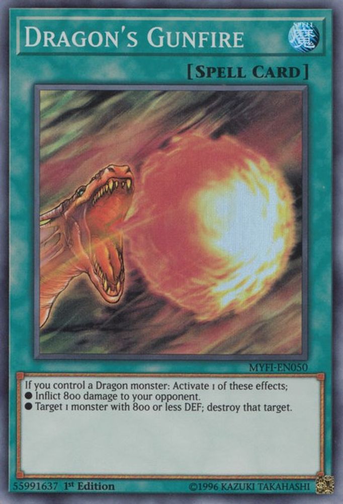 Tir de Dragon [MYFI-EN050] Super Rare 