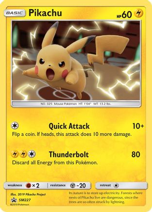 Pikachu - SM227  - Holofoil - Promo