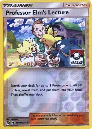 Professor Elm's Lecture (League Challenge) [3rd Place] 188a/214  - Reverse Holofoil - Promo