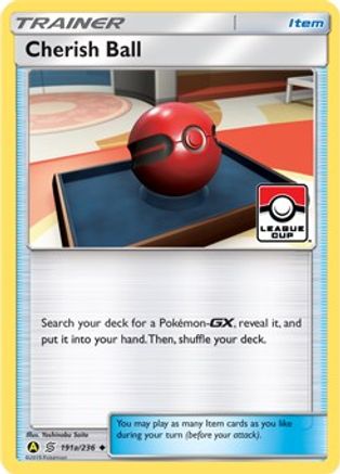 Cherish Ball (League Cup) 191a/236  - Reverse Holofoil - Promo