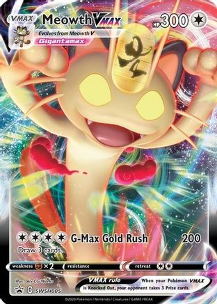 Meowth VMAX SWSH005  - Holofoil - Promo