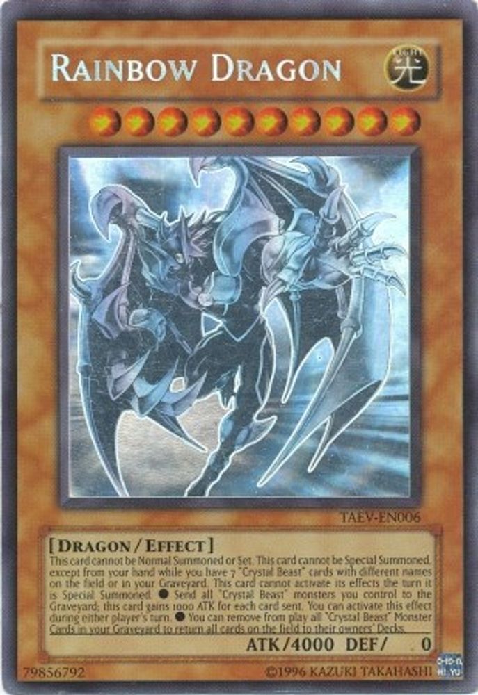Rainbow Dragon (Ghost Rare) (Chaos Neos Misprint) (TAEV-EN006) - Ghost Rare