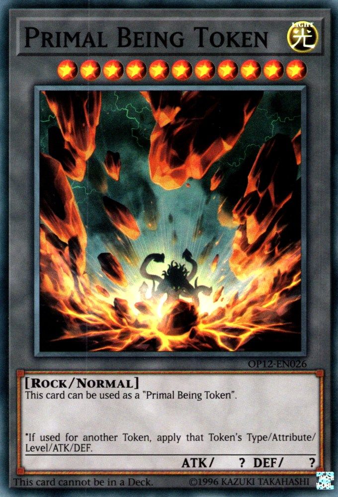 Jeton d'être primordial [OP12-EN026] Super Rare 