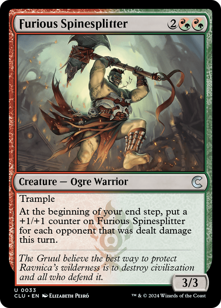 Furious Spinesplitter [Ravnica: Édition Clue] 
