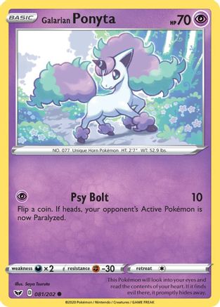Galarian Ponyta 081  - Common