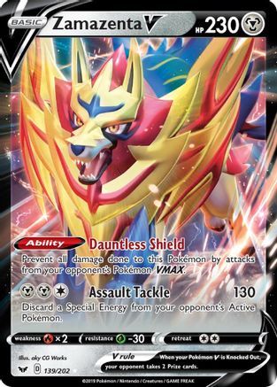 Zamazenta V 139  - Holofoil - Ultra Rare