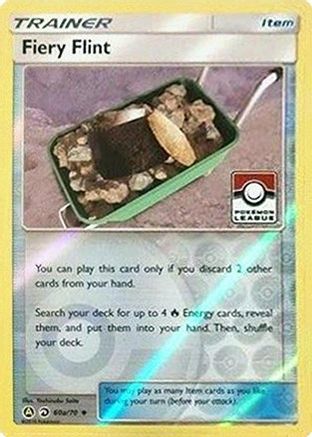 Fiery Flint (Pokemon League) 60a/70  - Reverse Holofoil - Promo
