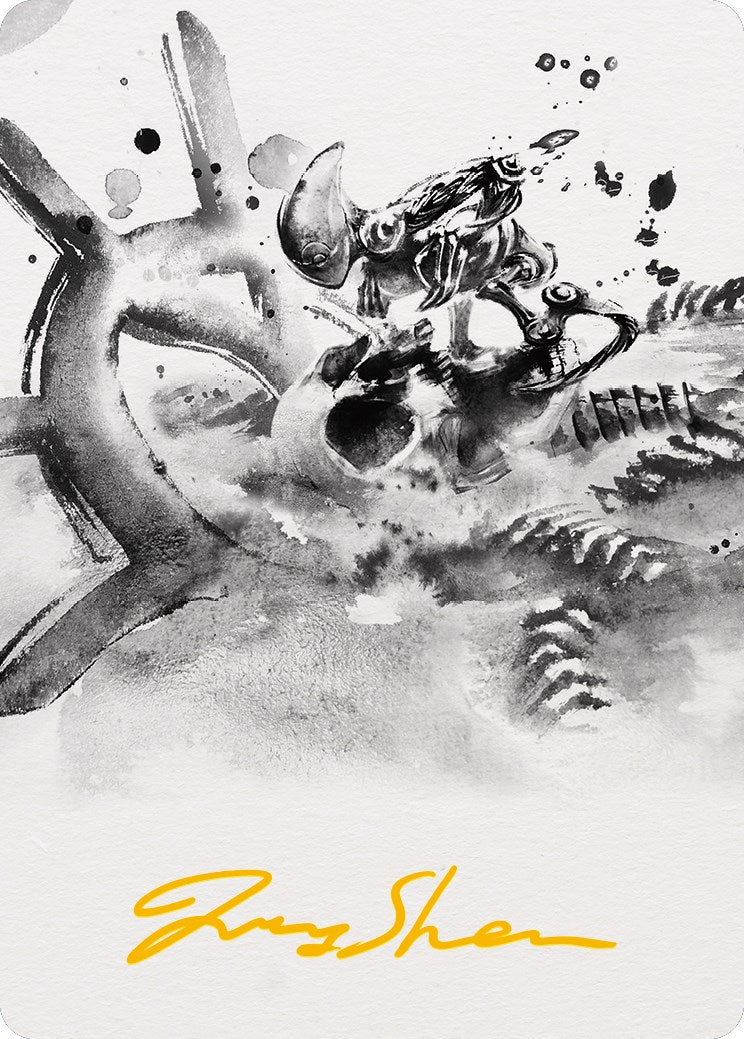 Myr Convert Art Card (Signature estampillée or) [Phyrexia : All Will Be One Art Series] 