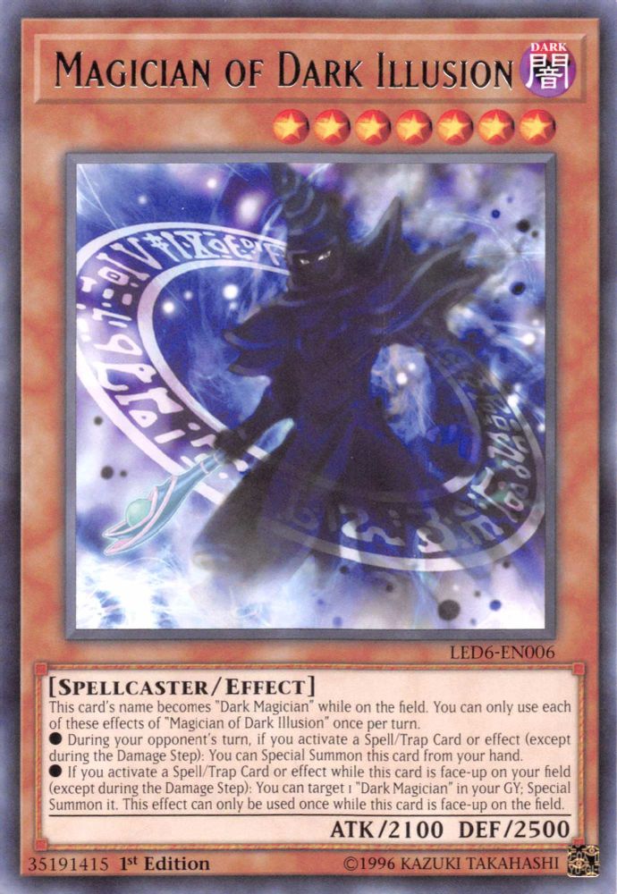 Magicien de l'illusion sombre [LED6-EN006] Rare 
