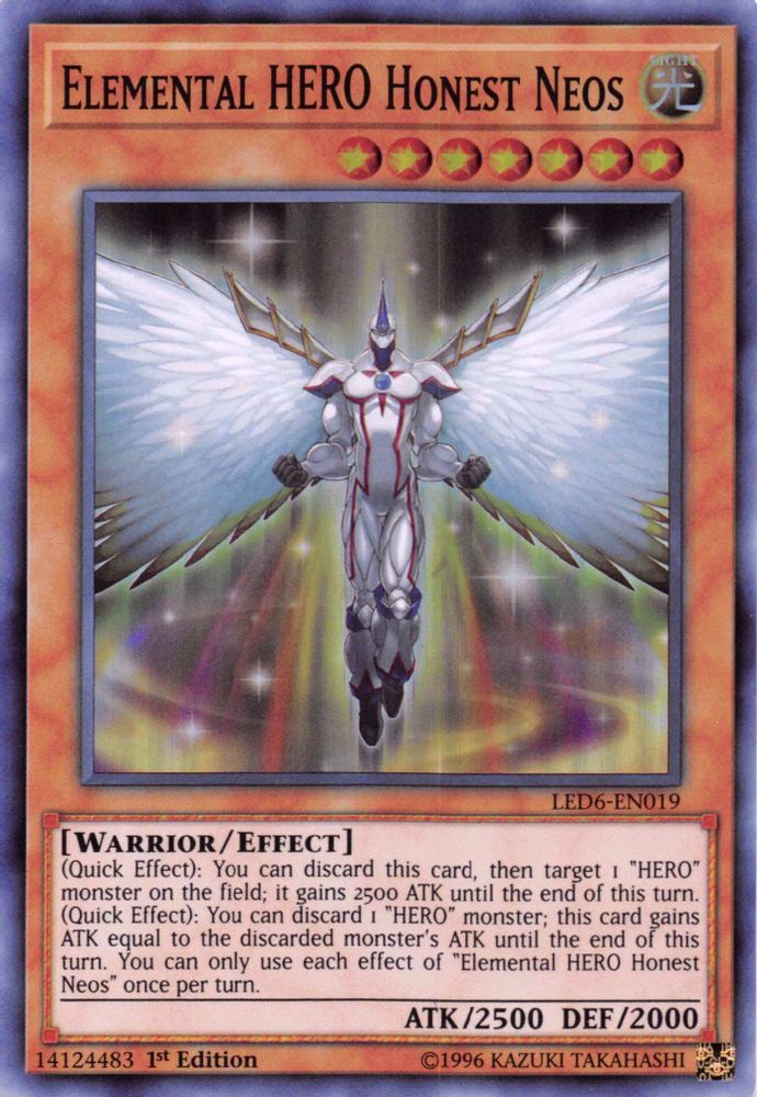 Héros élémentaire honnête Neos [LED6-EN019] Super Rare 