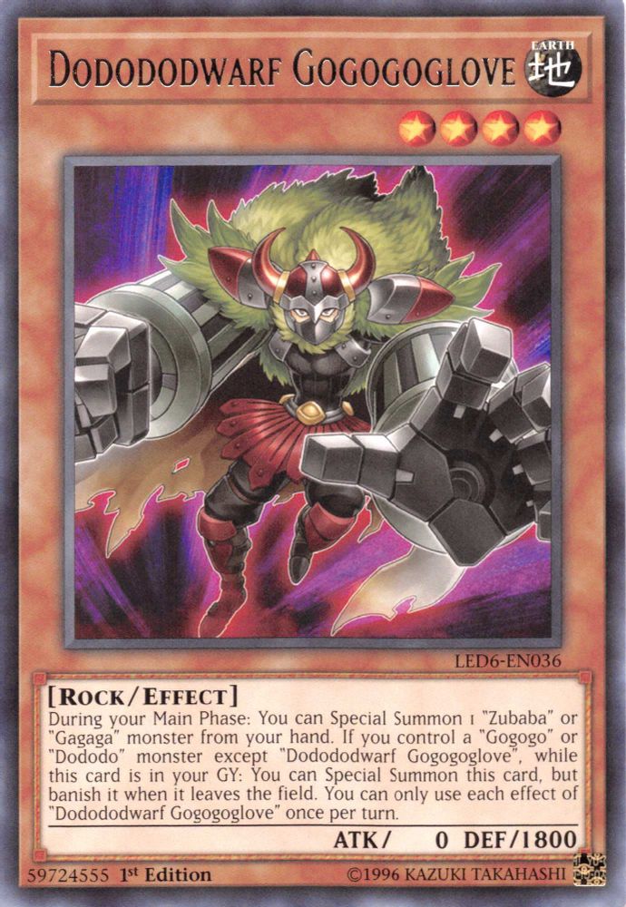 Dodododwarf Gogogoglove [LED6-EN036] Rare 