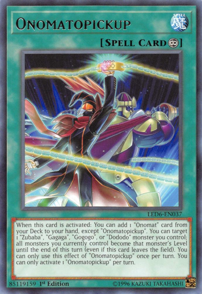 Onomatopickup (LED6-EN037) - Rare