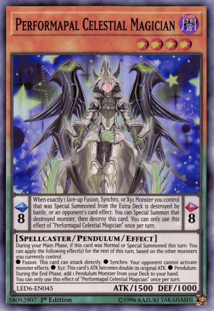 Performapal Celestial Magician (LED6-EN045) - Super Rare