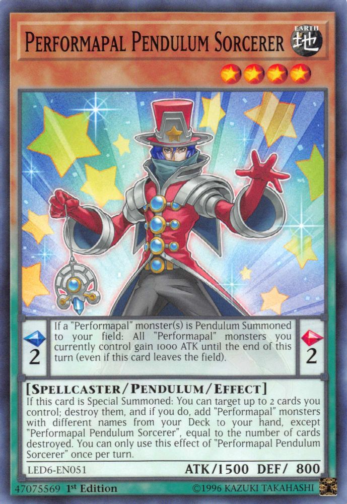 Performapal Pendulum Sorcerer (LED6-EN051) - Common