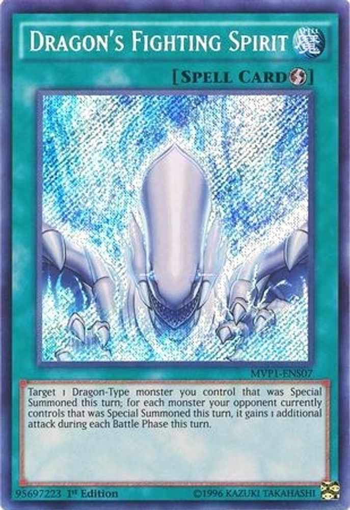 Dragon's Fighting Spirit (MVP1-ENS07) - Secret Rare