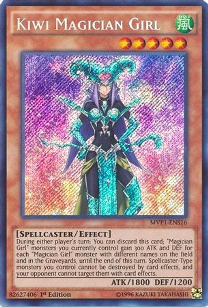 Kiwi Magician Girl (MVP1-ENS16) - Secret Rare