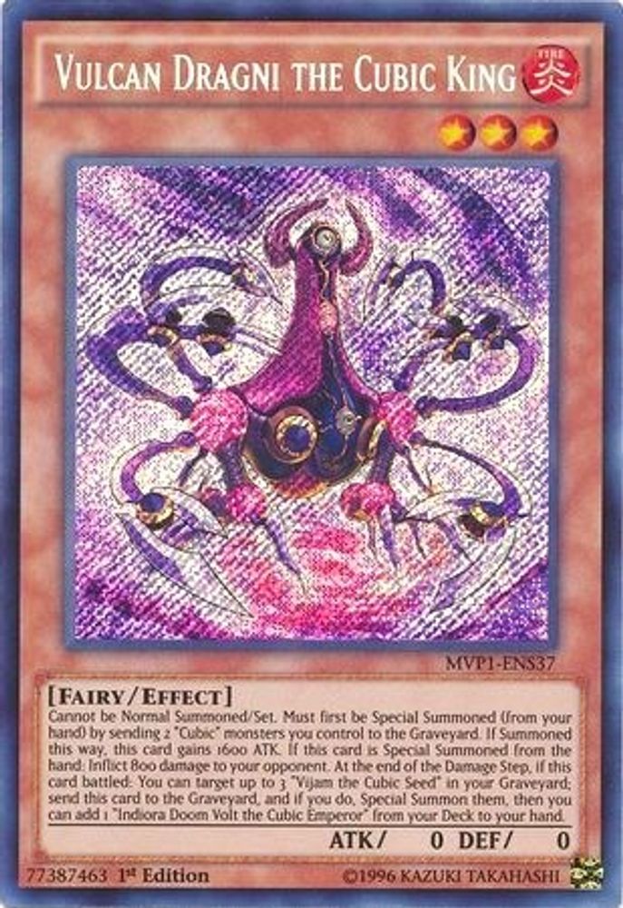 Vulcan Dragni the Cubic King (MVP1-ENS37) - Secret Rare