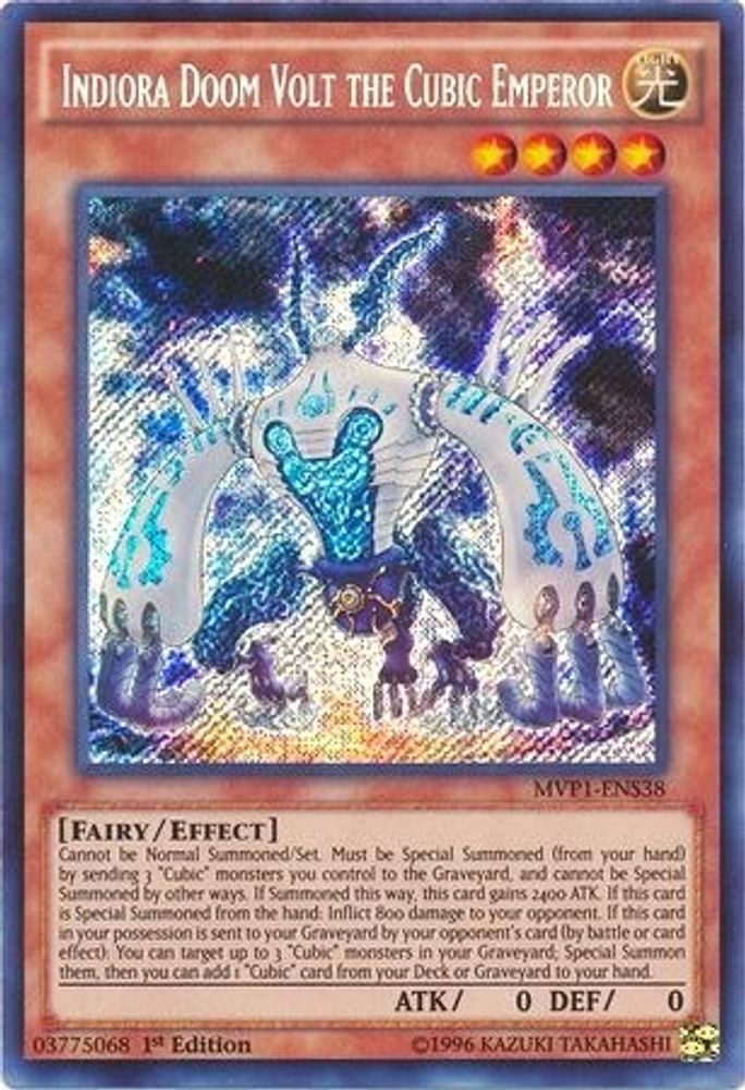 Indiora Doom Volt the Cubic Emperor (MVP1-ENS38) - Secret Rare