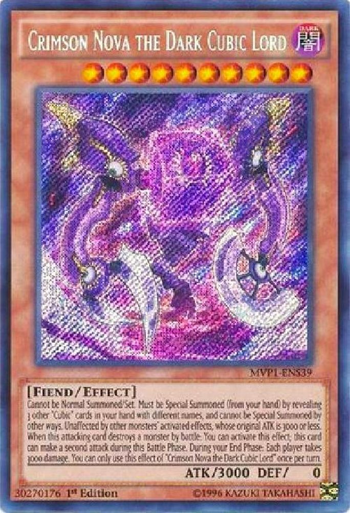 Crimson Nova le Seigneur Cubique Sombre [MVP1-ENS39] Secret Rare 