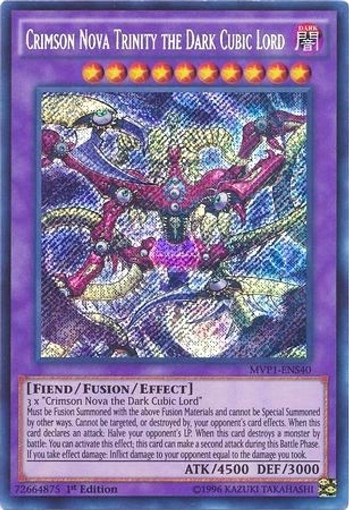 Crimson Nova Trinity the Dark Cubic Lord (MVP1-ENS40) - Secret Rare